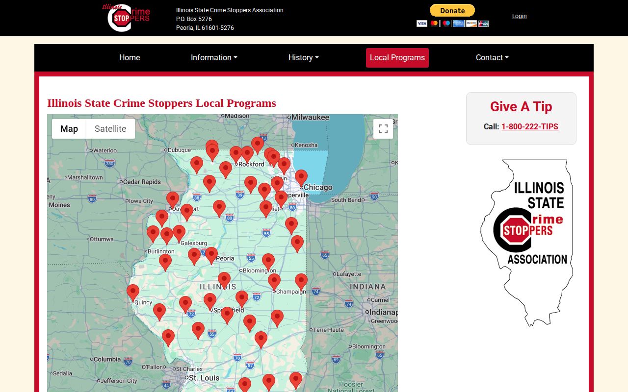 Illinois Crime Stoppers directory related to Henderson County tip resources